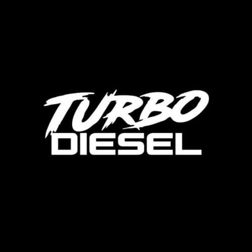 5 PCS TURBO DIESEL Vinyl Car Sticker Decal , Size: 12.9 x 5cm