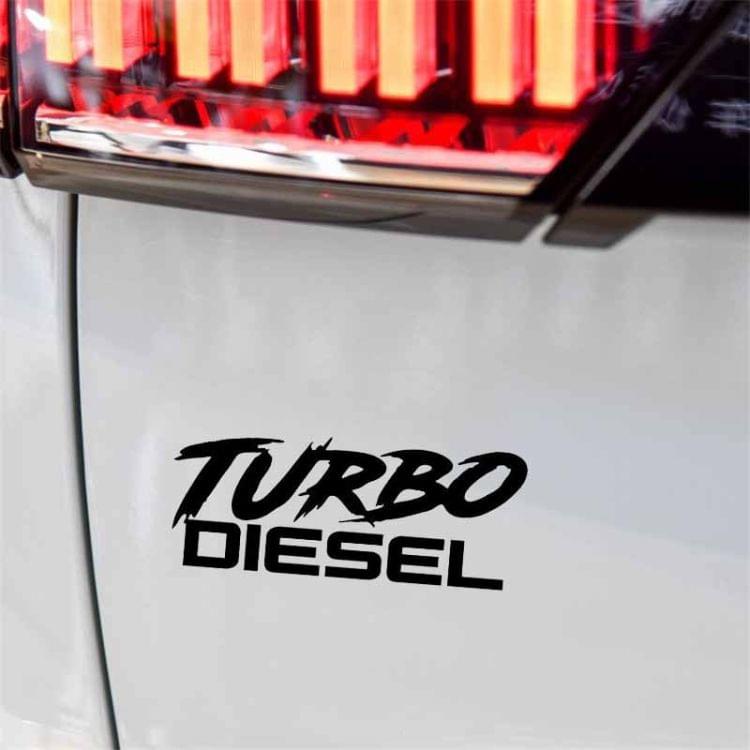 5 PCS TURBO DIESEL Vinyl Car Sticker Decal , Size: 12.9 x 5cm