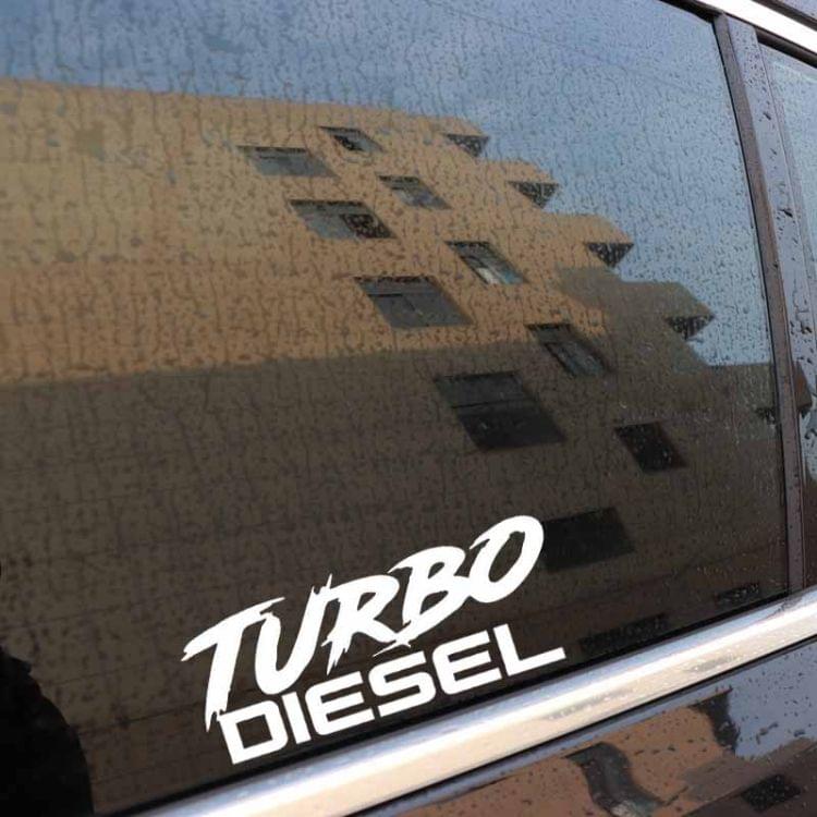 5 PCS TURBO DIESEL Vinyl Car Sticker Decal , Size: 12.9 x 5cm