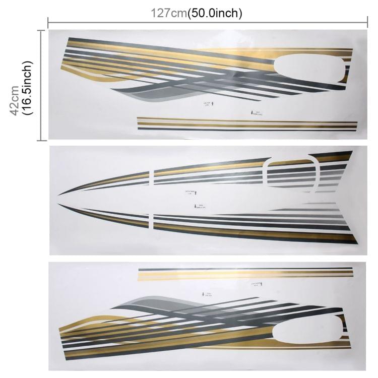 5 PCS SUV Body Decorative Strip Brand Car Streamline Shining Sticker for 2010 Version Prado