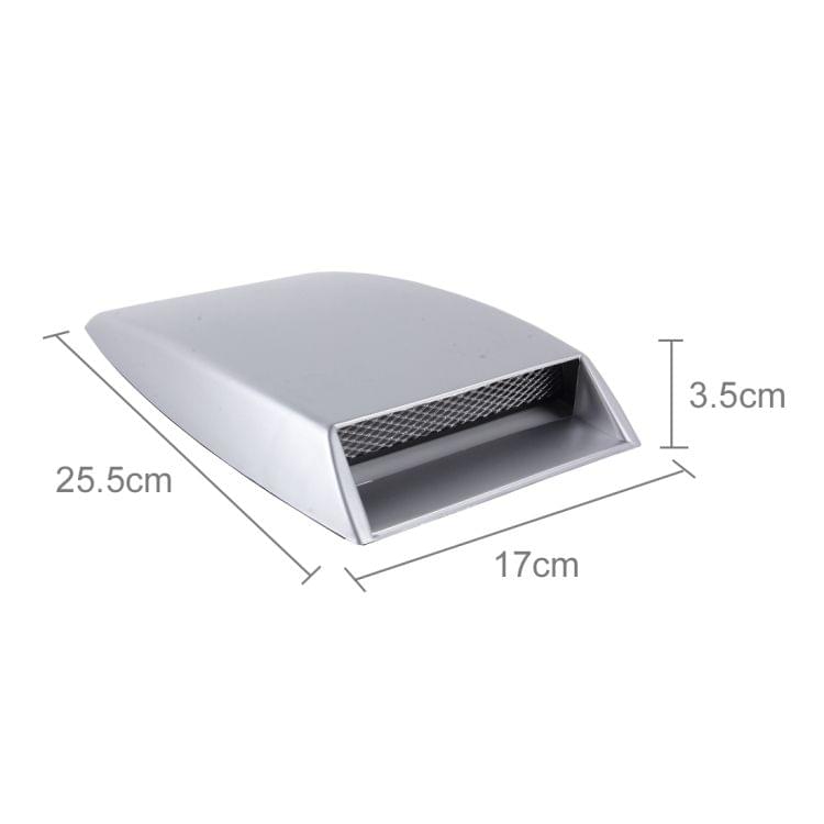 Car Turbo Style Air Intake Bonnet Scoop for Car Decoration(Grey)
