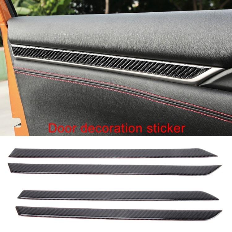 9 in 1 Carbon Fiber Trim Decal Stickers Whole Kits for Honda Civic