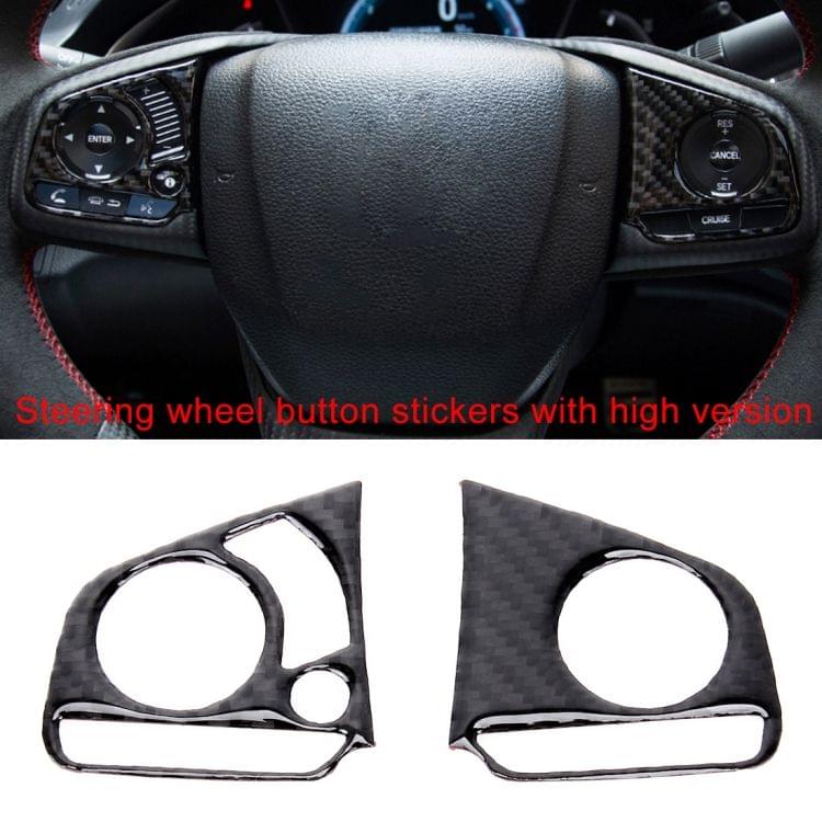9 in 1 Carbon Fiber Trim Decal Stickers Whole Kits for Honda Civic