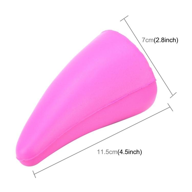 Car Rubber Exterior Decorative Horn(Pink)