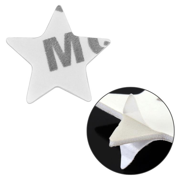 Star Pattern Car Metal Body Decorative Sticker (Red)