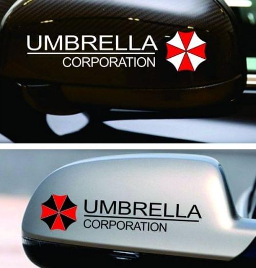 5 Pairs YJZT 2X UMBRELLA Hive Die Cut Resident Evil Retro-reflective Decal Car Sticker, Size: 15x4cm