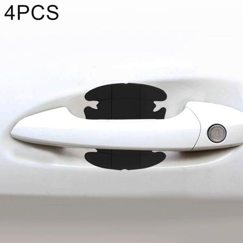 4 PCS Car-Styling Car Door Handle Scratches Resistant Sticker (Black)