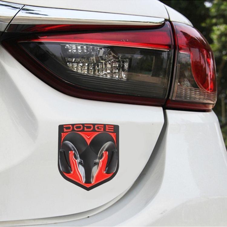 DODGE Bull Pattern Car Metal Body Decorative Sticker，Size : L