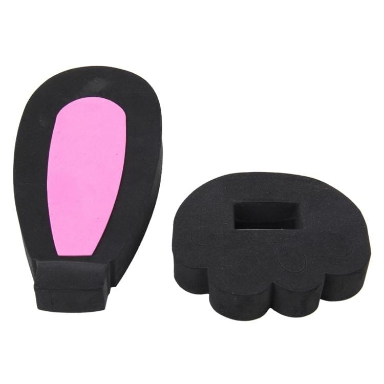 2 PCS Rabbit Ears Shape Car Plastic Decorative Sticker(Black)