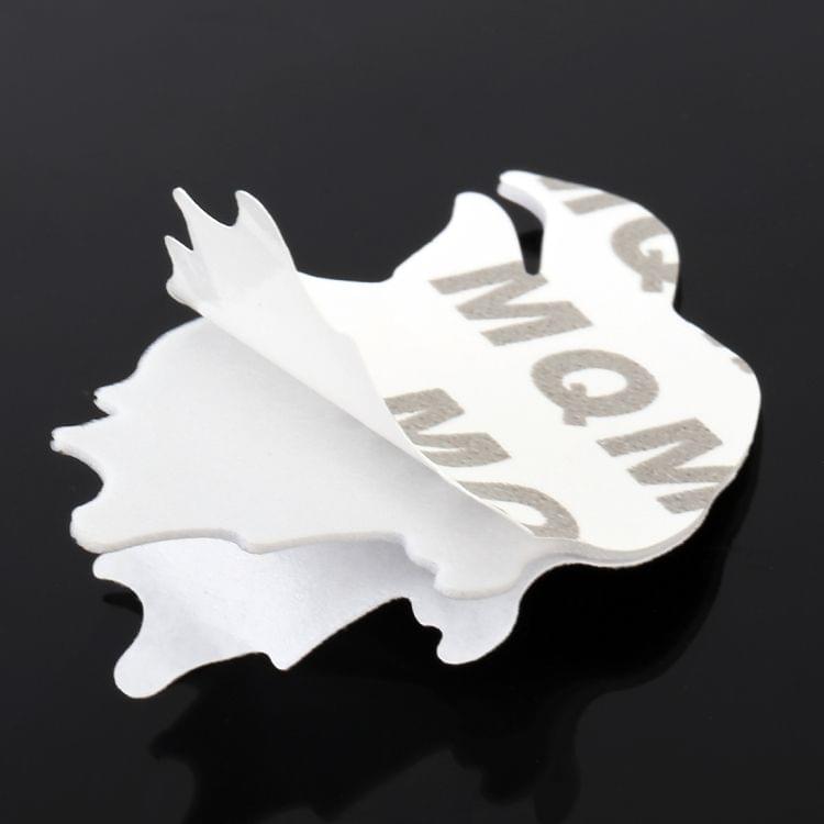 Eagle Head Pattern Car Metal Body Decorative Sticker (Black)