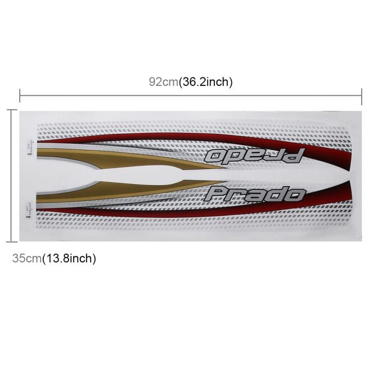 4 PCS SUV Body Decorative Strip Brand Car Streamline Shining Sticker for 2015 Version Prado