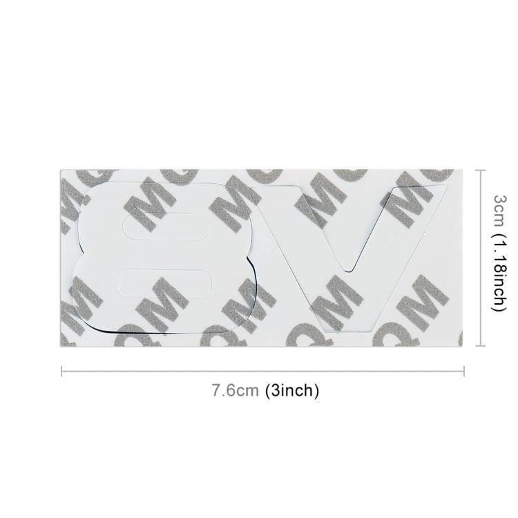 V8 Separate Shape Car Metal Body Decorative Sticker