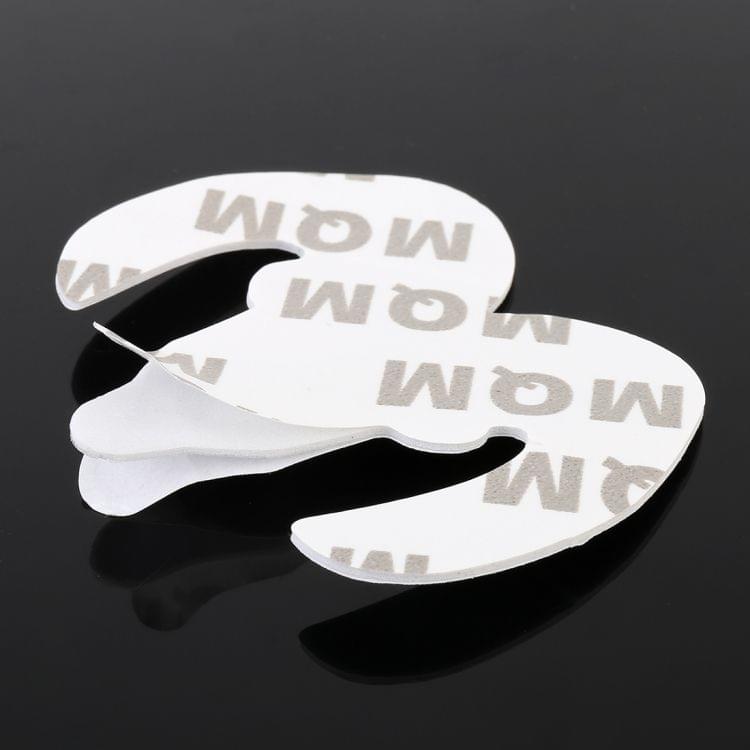 Bull Pattern Car Metal Body Decorative Sticker, Size : S (Silver)
