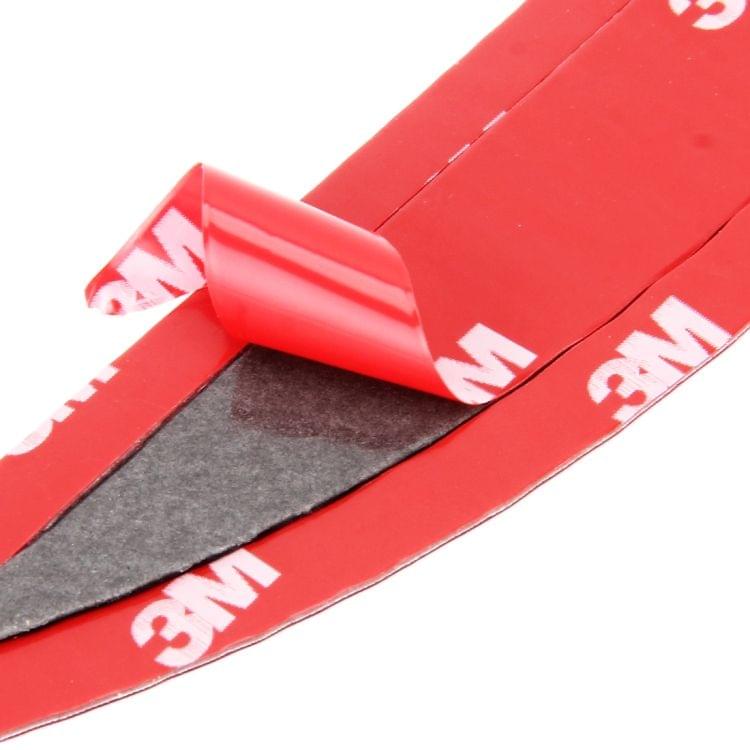 2 PCS Carbon Fiber Car-Styling Rear Bumper Decorative Strip, External Reflection + Inner Carbon Fiber(Red)