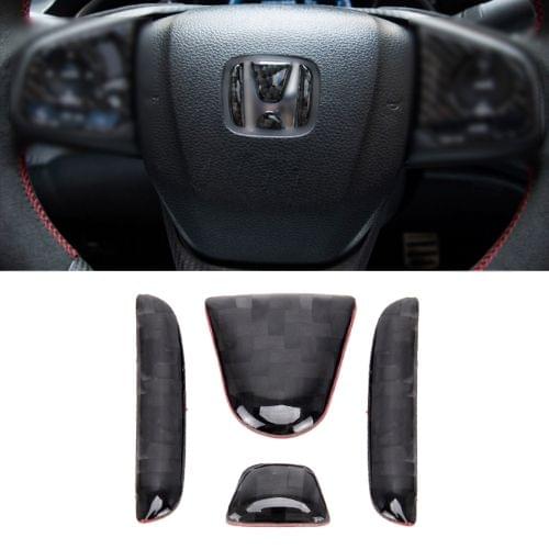 4 in 1 Steering Wheel H Logo Trim Decal Sticker for Honda Civic 10th Gen