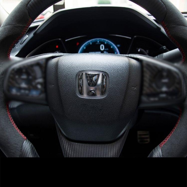 4 in 1 Steering Wheel H Logo Trim Decal Sticker for Honda Civic 10th Gen