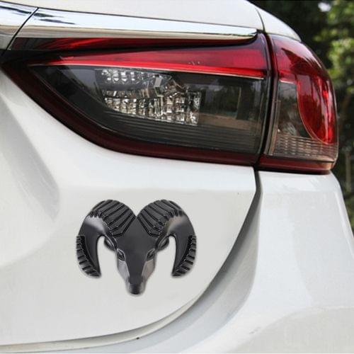 Bull Pattern Car Metal Body Decorative Sticker, Size : L (Black)