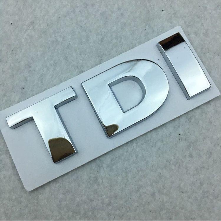 DIY TDI 3D Badge Emblem Decal Car Sticker, Random Color Delivery