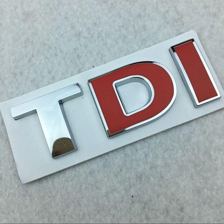 DIY TDI 3D Badge Emblem Decal Car Sticker, Random Color Delivery