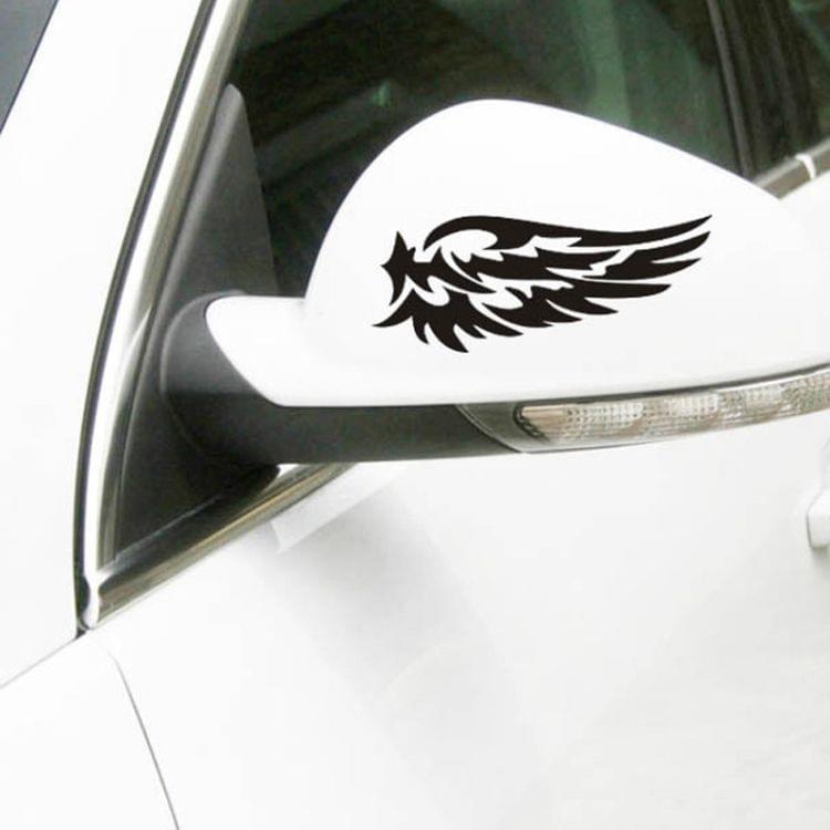 5 PCS Guardian Angel Wings Lovely Reflective Car Stickers Fashion Car Rearview Mirror For Strip Subsection, Color Name:White