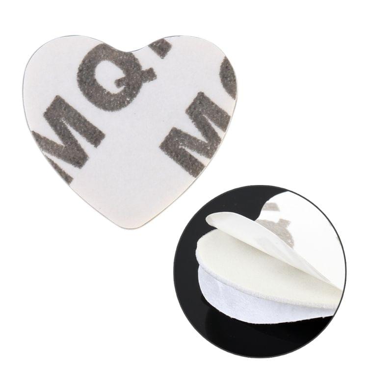 Heart Shape Car Metal Body Decorative Sticker (Red)