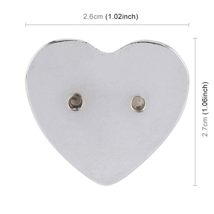 Heart Shape Car Metal Body Decorative Sticker (Red)