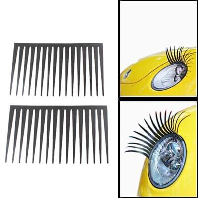 2 PCS Etle Electric Eye Vehicle Eyelashes(Black)