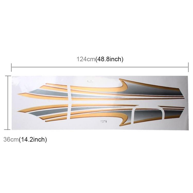 5 PCS SUV Body Decorative Strip Brand Car Streamline Shining Sticker for 2011 Version Prado 4000