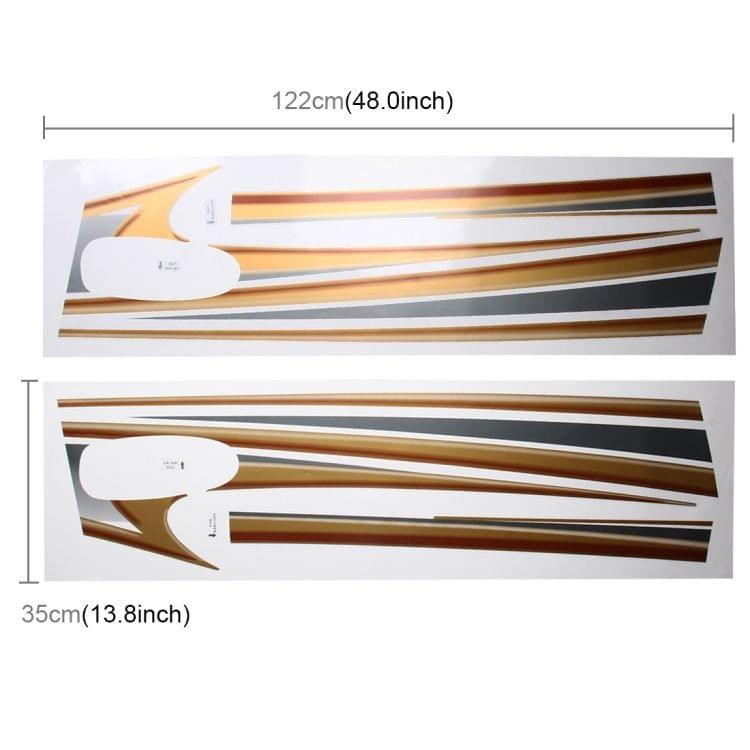 5 PCS SUV Body Decorative Strip Brand Car Streamline Shining Sticker for 2011 Version Prado 4000