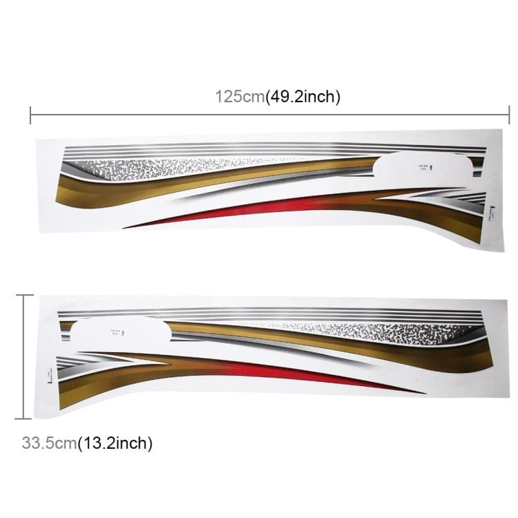 4 PCS SUV Body Decorative Strip Brand Car Streamline Shining Sticker for 2016 Version Prado