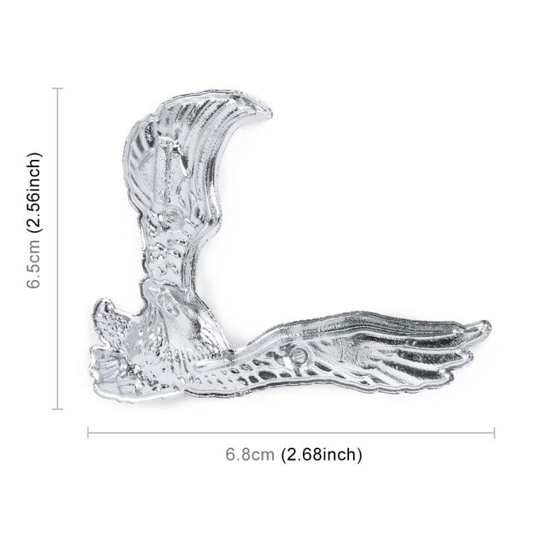 Hawk Pattern Car Metal Body Decorative Sticker (Silver)