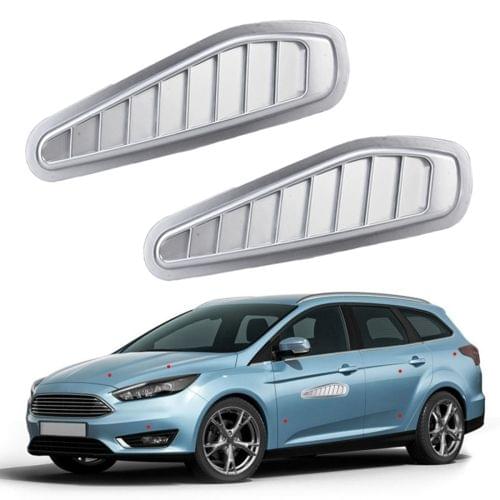 2 PCS Car Auto Decorative Air Flow Intake Scoop Turbo Bonnet Vent Cover Hood