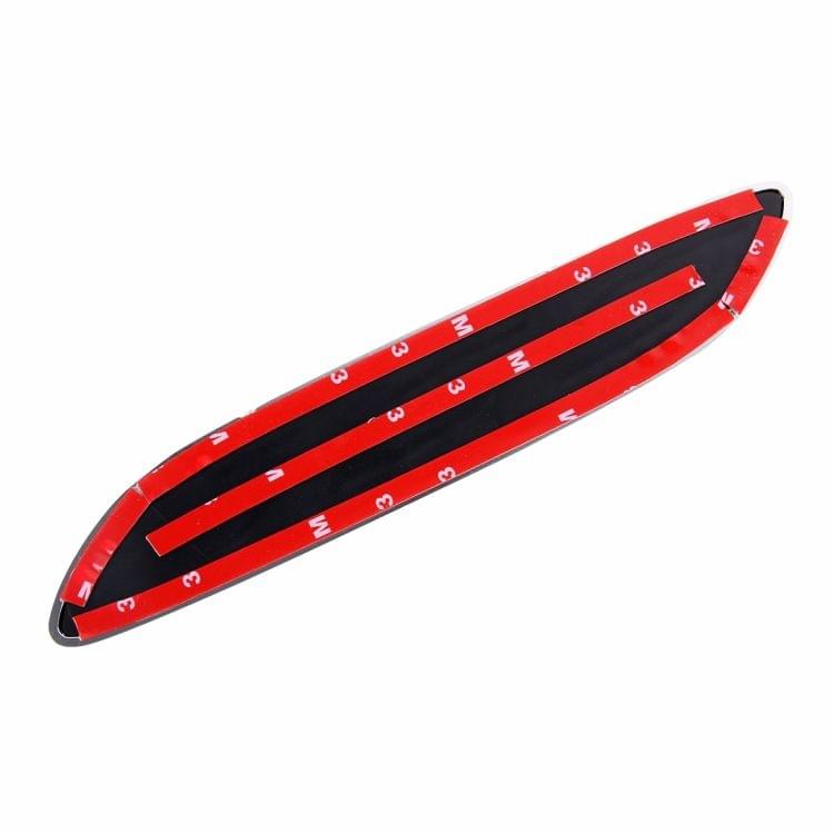 2PCS V-623 JDM Style Plastic Decorative Air Flow Intake Turbo Bonnet Hood Side Vent Cover With Self-adhesive Stick