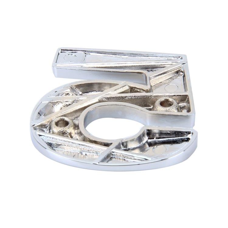 Car Vehicle Badge Emblem 3D Number Five Self-adhesive Sticker Decal, Size: 3.6*4.5*0.5cm