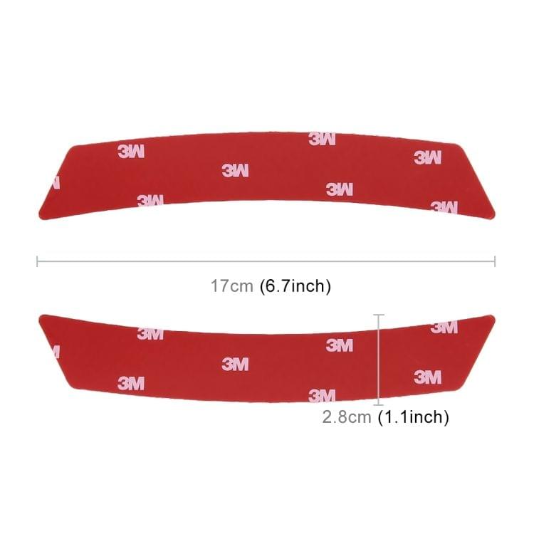 2 PCS Car-Styling Wheel Eyebrow Decorative Sticker Decorative Strip (Red)