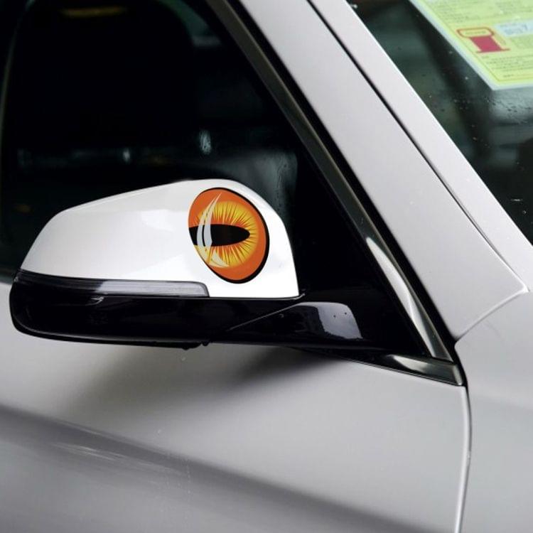 2 PCS Car Auto Eye Shape Rear View Mirror Decorative Sticker