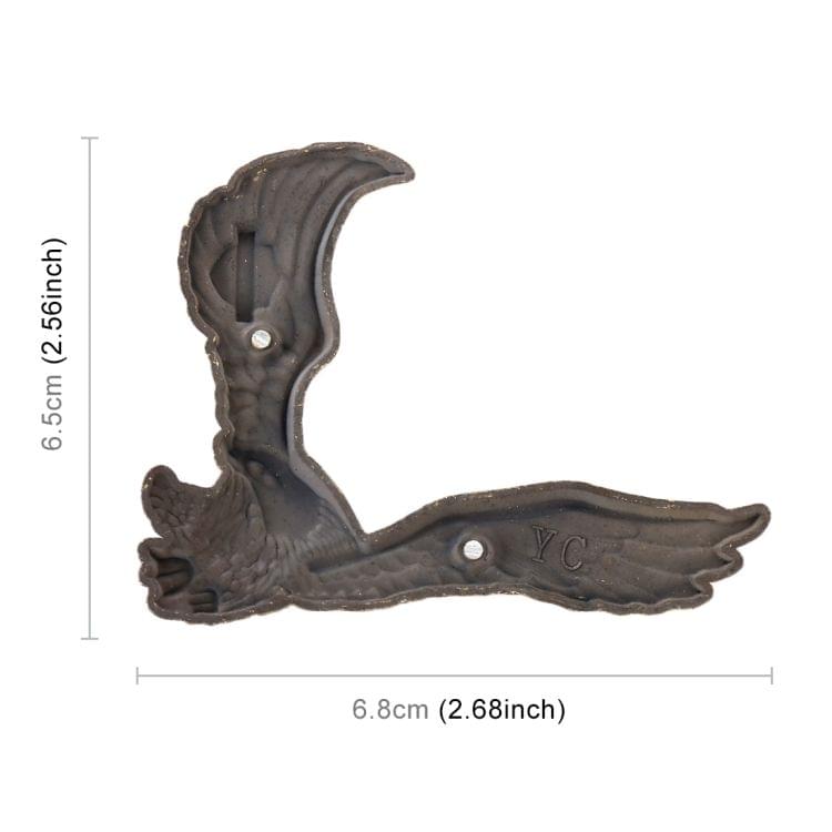 Hawk Pattern Car Metal Body Decorative Sticker (Bronze)