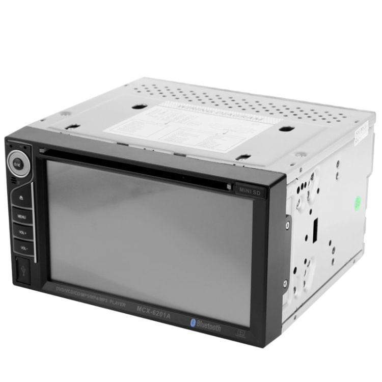MCX-6202A 6.2 inch Touch Screen Car DVD Player with Remote Control, Built-in TV System + Bluetooth, Mini SD Card Reader, Support DVD / CD