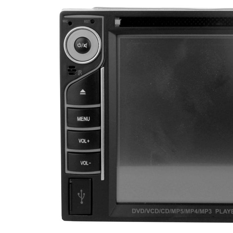 MCX-6202A 6.2 inch Touch Screen Car DVD Player with Remote Control, Built-in TV System + Bluetooth, Mini SD Card Reader, Support DVD / CD