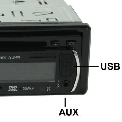 Car DVD Player with FM / AM Function, SD / MMC Card Reader, Support DVD / DVCD / VCD / CD-R / CD-RW / CD / MP3 / MP4 / USB Flash Disk