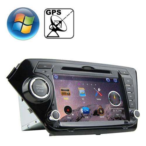Rungrace 8.0 inch Windows CE 6.0 TFT Screen In-Dash Car DVD Player for KIA K2 with Bluetooth / GPS / RDS
