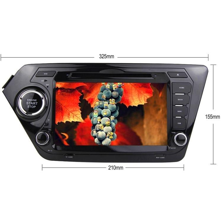 Rungrace 8.0 inch Windows CE 6.0 TFT Screen In-Dash Car DVD Player for KIA K2 with Bluetooth / GPS / RDS / DVB-T
