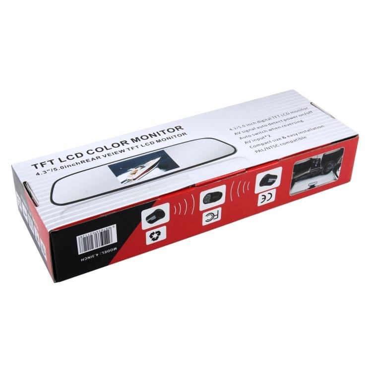 5.0 inch 480*272 Rear View TFT-LCD Color Car Monitor, Support Reverse Automatic Screen Function