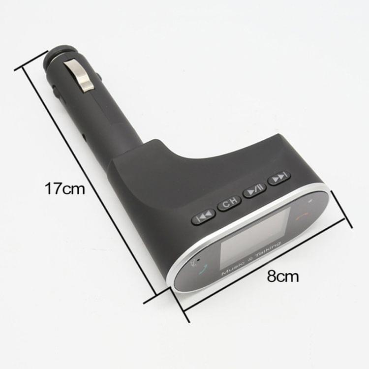 630C Chicken Leg Shape Car Stereo Radio MP3 Audio Player, Bluetooth Hands-free Car Kit FM Transmitter