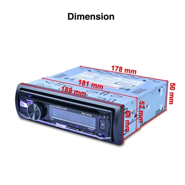 Car CD DVD Player Radio Stereo Bluetooth MP3 MP4 with Remote Control, Support FM, RDS
