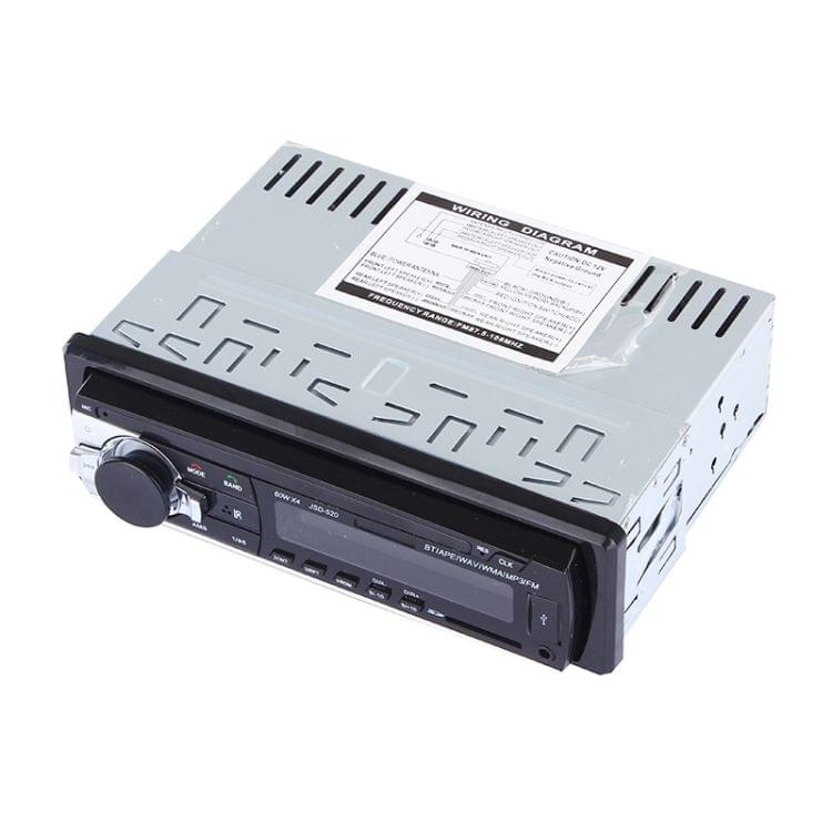 JSD-520 Car MP3 Player with Remote Control, Support FM, BT, USB / SD / MMC