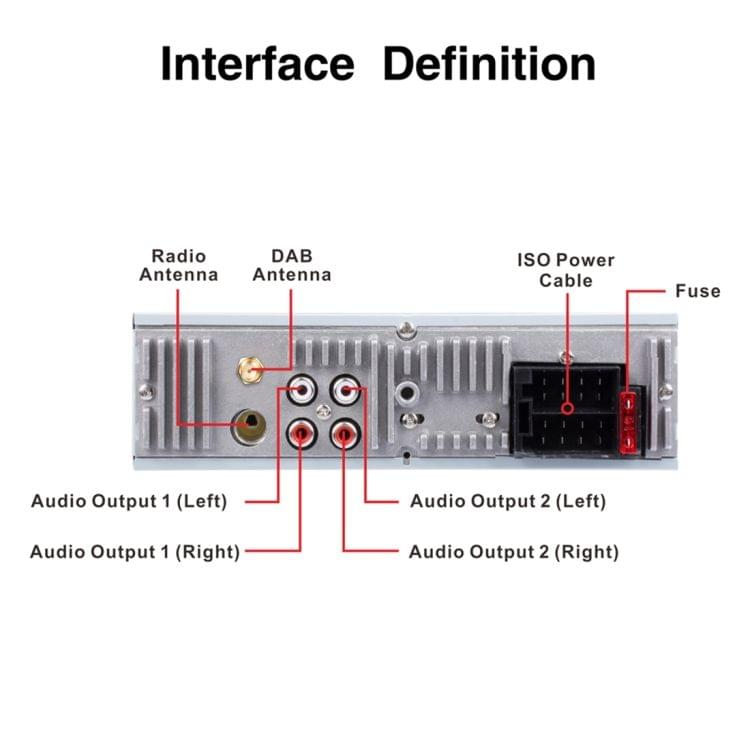 3101 Car Single Din Stereo Radio MP3 Audio Player with Remote Control, Support Bluetooth Hand-free Calling / FM / USB / SD Slot