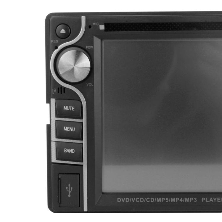 MCX-6202B 6.2 inch Touch Screen Car DVD Player with Remote Control, Built-in TV System + Bluetooth, Mini SD Card Reader, Support DVD / CD