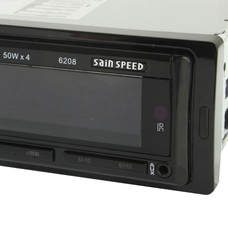 50W x 4 Car MP3 Player with Remote Control, Support MP3 / FM / SD Card / USB Flash Disk / AUX IN (6208)
