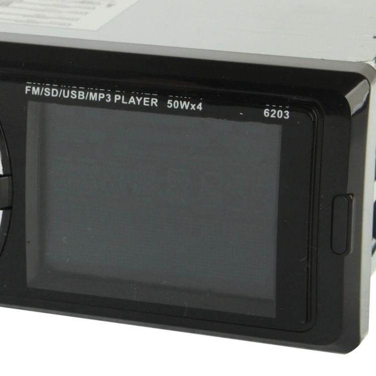 50W x 4 Car MP3 Player with Remote Control, Support MP3 / FM / SD Card / USB Flash Disk / AUX IN (6203)